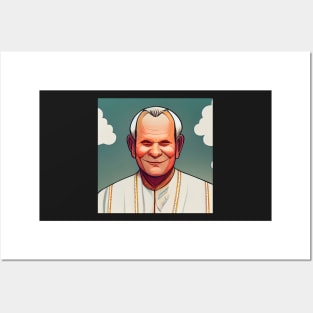 Pope John Paul II | Comics Style Posters and Art